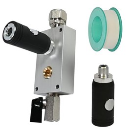 Greatshow Compressed Air Outlet Kit 1/2-Inch Tubing 3/8-Inch NPT Outlet Port Air Push To Connect Outlet Block Set