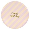 Meri Meri Stripe Happy Birthday Dinner Plates (Pack of 8)