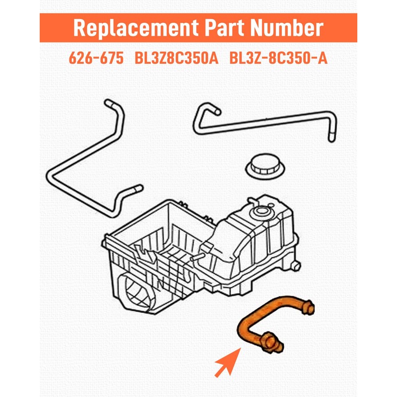 Quaneguzy Engine Coolant Overflow Hose Fit for Ford F150 Lobo