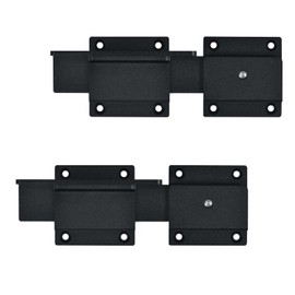 Lumiadot Flip Gate Latch Lock with Padlock Hole 2Pack, 3.5mm Heavy Duty Aluminum Alloy Adjustable Door Latch for Sliding Swing Open Door, Outdoor Gate, Wooden Fence, Barn Door, Shed, Garage, Yard