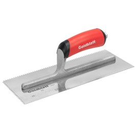 Goldblatt Trowel Pro Stainless Steel V-Notch Trowel 3/16 in. x 5/32 in.