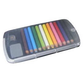 BC USA Japanese Mini Colored Pencils in Case with Eraser and Sharpener
