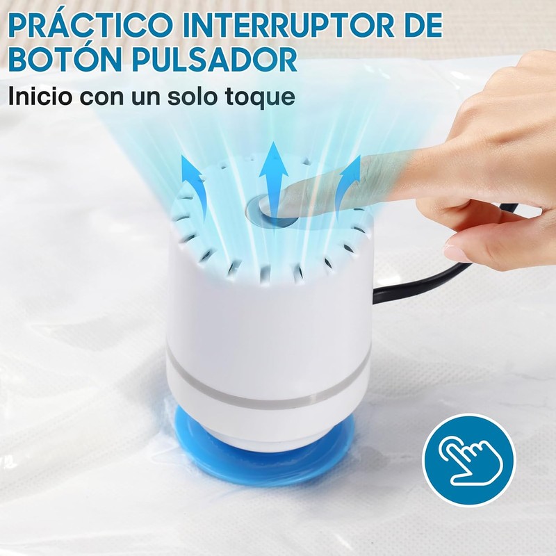 Bomba Eléctrica para Bolsas de Almacenamiento al Vacío, Bomba de