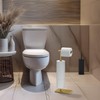 Gatco 1443B, Modern Rectangle Base Freestanding Toilet Paper Holder with