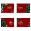 MinniLove Christmas Tree Pattern Placemats Nordic Linen Absorbent Thick Heat