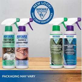 Nikwax Fabric & Leather Spray Duo-Pack for Footwear, 10 fl. oz