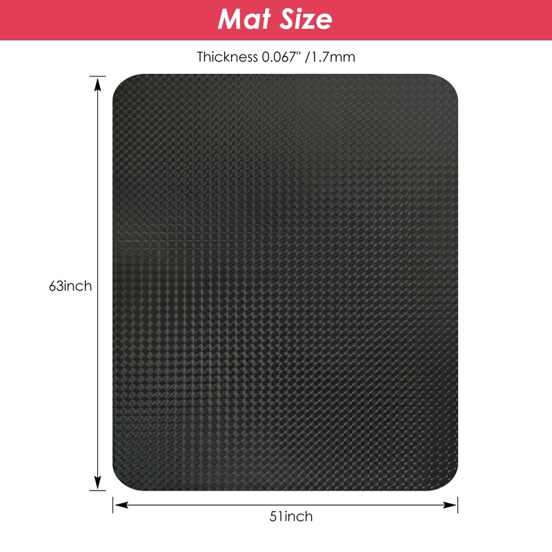Vicwe Gaming Chair Mat for Hardwood Floor, 63"×51" Large Office
