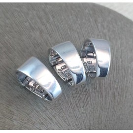 Sterling Silver Donut Pendant Bail 6mm x 14mm .925 Highly Polished Finding