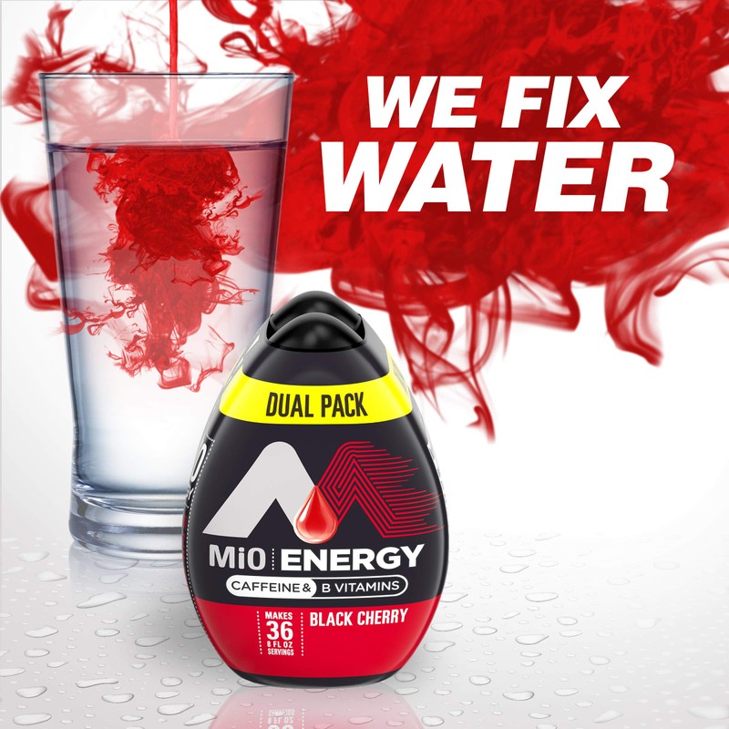 MiO Energy Black Cherry Naturally Flavored Liquid Water Enhancer, 1.62