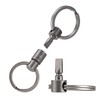 KeyUnity KA46 Titanium Quick Release Keychain with Locking Flathead Screwdriver