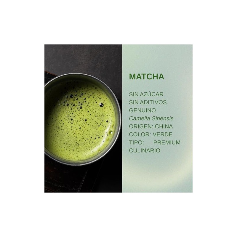 Pharmadan, Te Verde Matcha Genuino 100% Puro Sin Azucar Premium