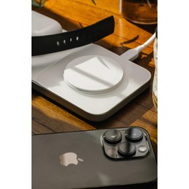 Base One Max Silver All in One Apple Charging Station 2nd Gen, 3 in 1 Wireless Charging Station
