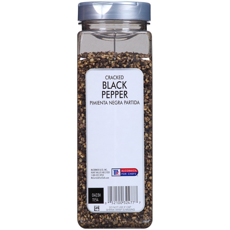 McCormick Culinary Cracked Black Pepper, 16 oz - One 16