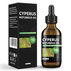 Cyperus Rotundus Oil for Hair Removal, 60ml Natural Cyperus Rotundus Oil with Vitamin E - Reduces Unwanted Hair Growth for Body, Shrinks Pores, Moisturizing & Soothing for All Skin Types