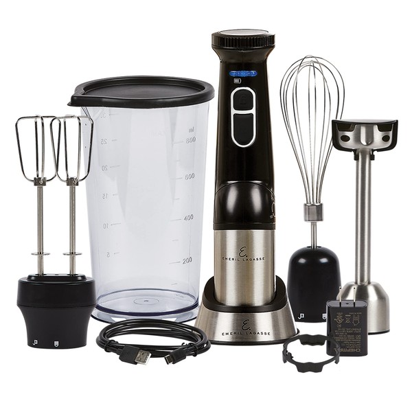 Emeril Everyday Blender & Beyond Immersion Hand Blender, Cordless with