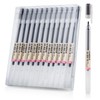 Premium Black Gel Pens, [0.5mm] Extra Fine Point Pens Smooth