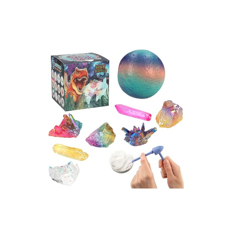 Depesche 12156 Dino World Galaxy Excavation Set for Children, Colourful
