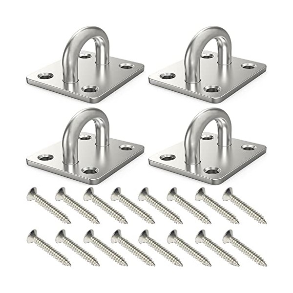 4 Pcs 1.4 x 1.2 Inch 304 Stainless Steel Ceiling
