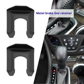 SG Store 8PCS Metal Brake Line Clips U Shaped Parking Hose Retaining Clip Flex Hose Line Clips Replacement for Trucks Cars Vehicles Black