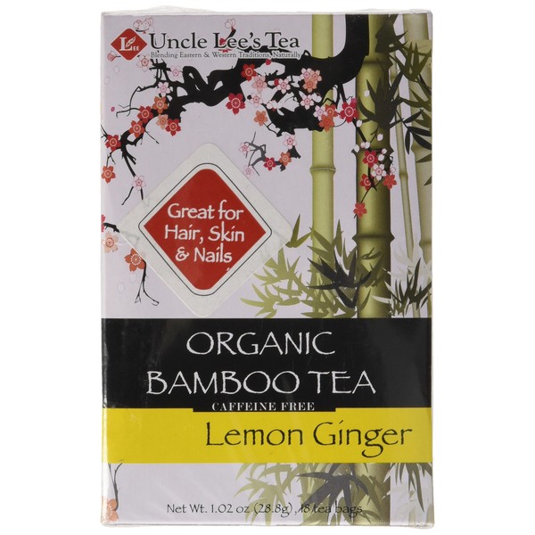 Uncle Lee's Tea Organic Tea, Bamboo Lemon Ginger, 18 Count