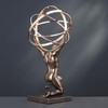 Veronese Design 9 Inch Atlas Carrying Celestial Sphere Statue Cold