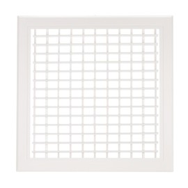 PATIKIL 16x16 Inch Plastic Ventilation Grille, Adjustable Outlet Air Vent Grilles Removable Vent Filter Cover with Built-in Mesh Screen for Wall or Ceiling HVAC Vents, White