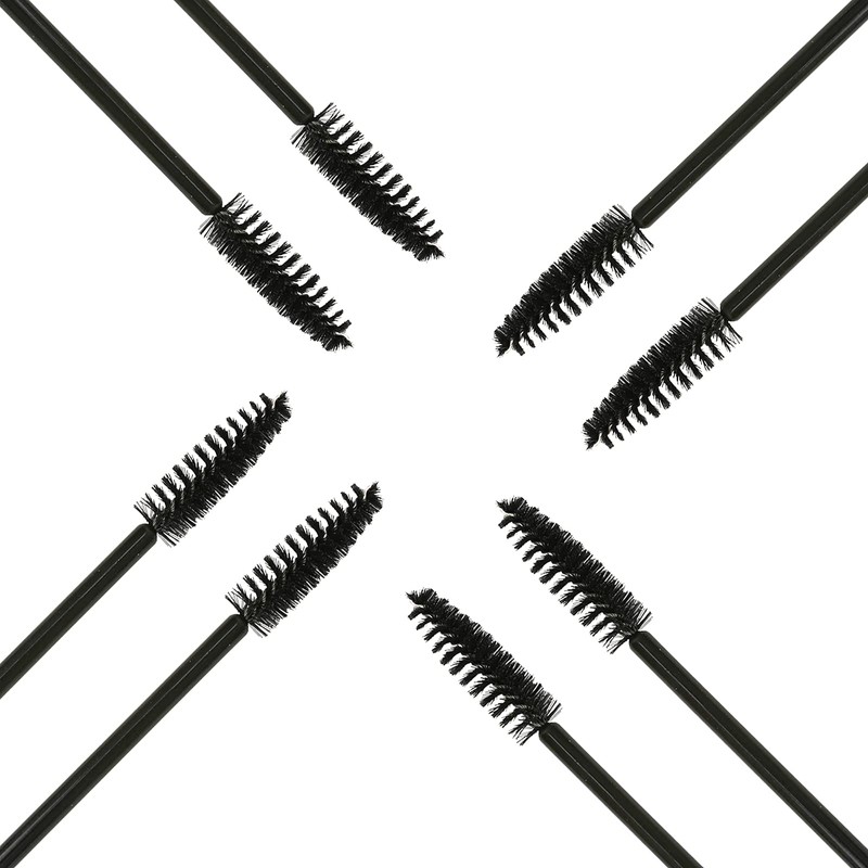 i-Laesh 100 Pcs Disposable Eyelash Brushes, Mascara Wands, Eye Lash