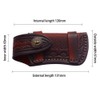 2PC Hand Made Carved Leather Sheath for Folding Knife Cover