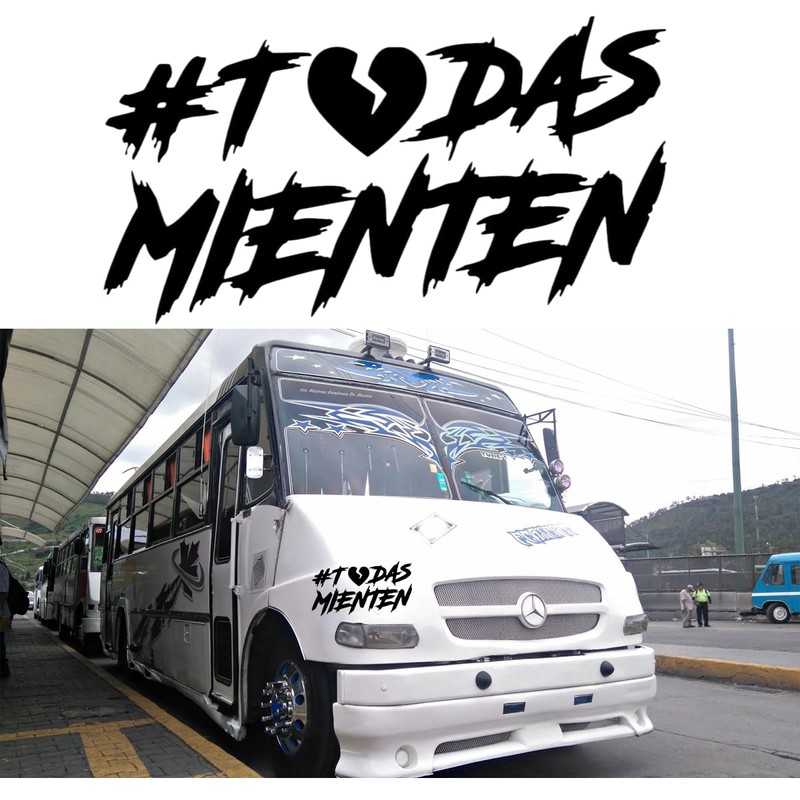 Calcomanía Todas Mienten Sticker Pegatina Adhesiva Vinilo Resistente Agua/UVA para