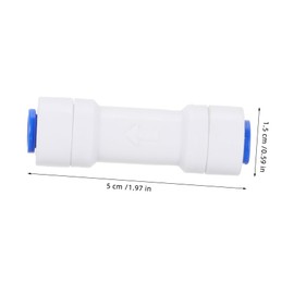 Tofficu 5Pcs Check Valve for Water Purifiers Quick Connect One Way Flow Easy Installation Compatible with Reverse Osmosis Systems Prevents Backflow for Safe Drinking