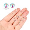 1440 Pack Crystal Flat Back Rhinestone Round Diamante Gems, Non-Self-Adhesive
