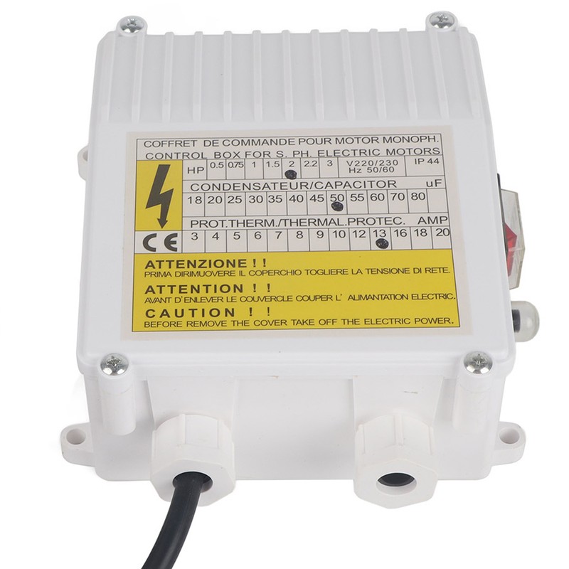 Pump Control Box Bulit in Thermal Protection Circuit Breaker Controller