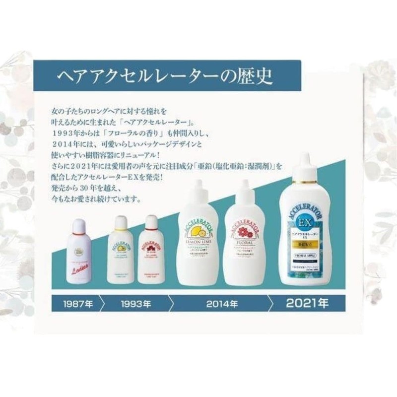 [Set of 4] Hair Accelerator EX Floral Apple Scent +