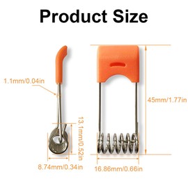 10Pcs Downlight Spring Clips, 45 x 17mm Twist Spring Retainer Clip Lamp Accessories for Recessed Ceiling Lighting Downlights, White