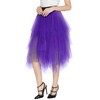 Urban CoCo Women's Sheer Tutu Skirt Tulle Mesh Layered Midi