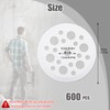 600 Pcs 45 mm White Plastic Washer, Foam Board Fasteners