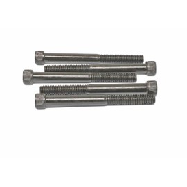 iexcell 5 Pcs 3/8-16 x 4 Partially Threaded Alloy Steel 12.9 Grade Hex Socket Head Cap Screws Bolts Kit, Black Oxide Finish