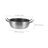 GRIRIW Stainless Steel Non Stick Cooking Pot Versatile Hot Pot
