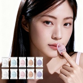 Chroma Lab Makeup Mini Puff Blusher Finger Puff 10P individual packaging, 10 pieces, mixed colors / 크로마랩 메이크업 미니 퍼프 블러셔 핑거 퍼프 10P 개별포장, 10개, 혼합색상