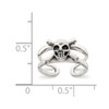 925 Sterling Silver Solid Skull Toe Ring Jewelry for Women