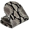 10710-100-242 Natural Diamond Python Snake Skin Coin Purse, Horseshoe Shape,