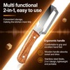 Multifunctional Vegetable Peeler For Kitchen With Ergonomic Wood Handle, 2