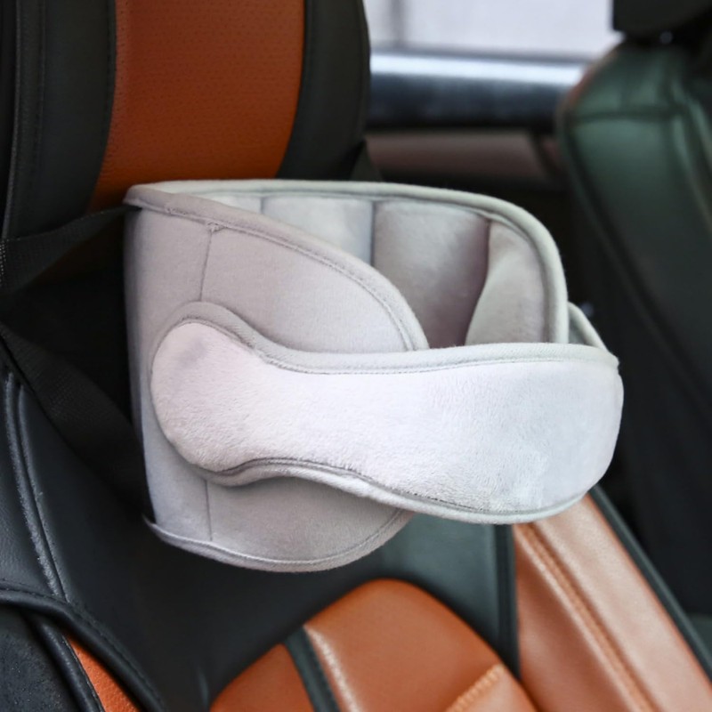 LATRAT Child Car Seat Head Support Strap, Adjustable Headrest Child
