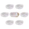 6pcs White Linen Liner Cloth Cover Fit 8" 9" 10"