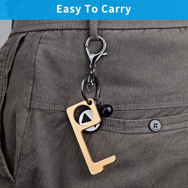 Contactless Hand Hygiene Anti-Microbial EDC Door Opener, Key Tool for