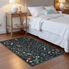 Lahome Lahome Insect Botanical 3x5 Washable Rugs for Entryway Soft