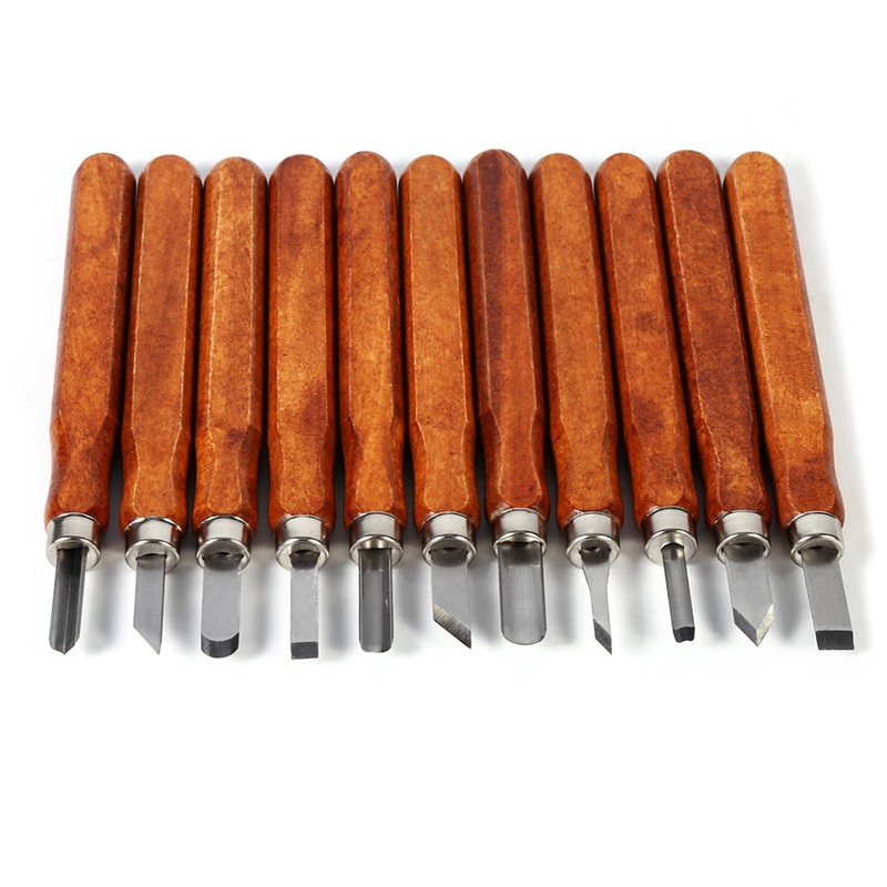 11Pcs/Set Carving Tools Multifunction Wood Knife DIY Craft Art Hand