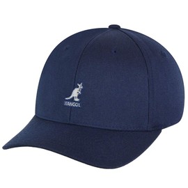 Kangol Unisex Wool Flexfit Baseball Cap, Dark Blue, L/XL
