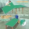 Unbranded 8FT Green Mid-Size Foldable Table Tennis Conversion Top Ping
