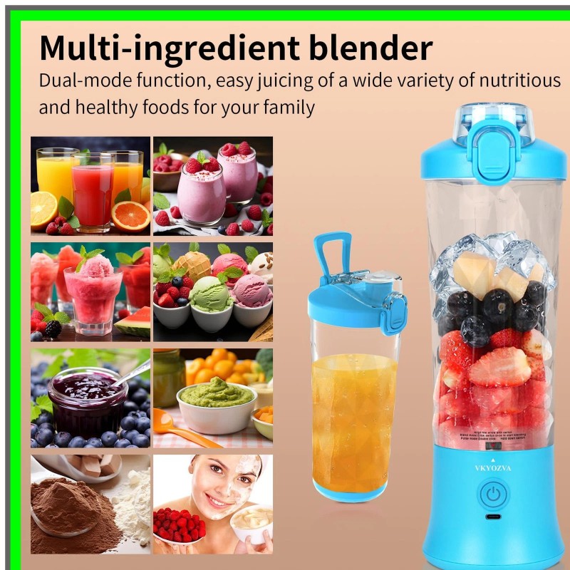 MODAIS TravelBlend Pro USB-C 20 Oz Portable Smoothie Maker
